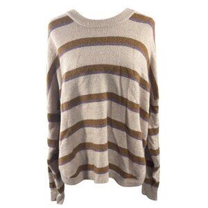 Madewell Westlake Striped Pullover Sweater Cozy XL Extra Large Coziest Yarn